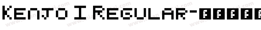 Kenjo I Regular字体转换